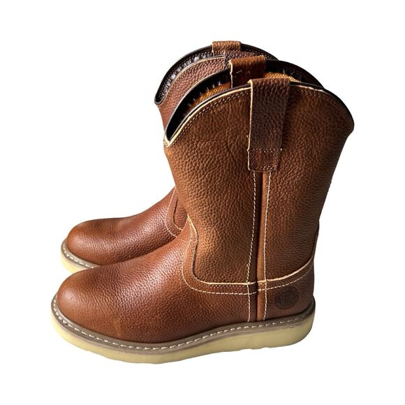 Noble Outfitters Mens Wedge Wellington 10” Work Boot In‎ Whiskey Nwt - Picture 3 of 6